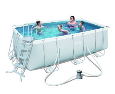 bestway pool steel rectangular frame power pump swimming ground pools above pro grey intex custom oval sold filter