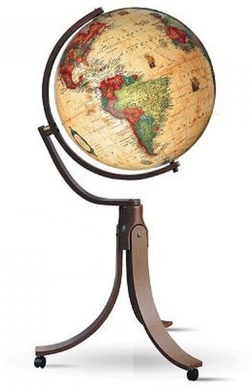 Emily Illuminated Tripod Globe 50cm  - Antique
