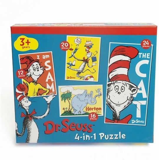Dr Seuss 4 in 1 Jigsaw Puzzles