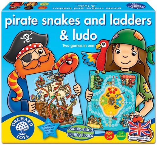 Pirate Snakes and Ladders & Ludo by Orchard Toys