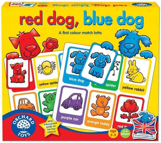 Orchard Toys Red Dog, Blue Dog 