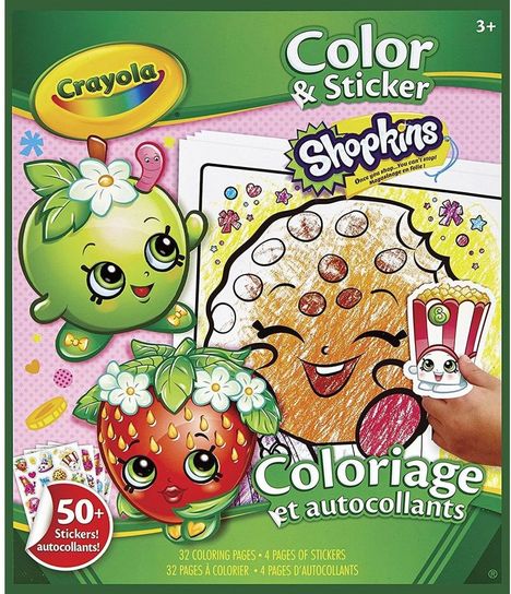 Shopkins Colour and Sticker Book