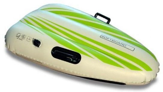 Softboard Regular Green Inflatable Sledge by Airboard