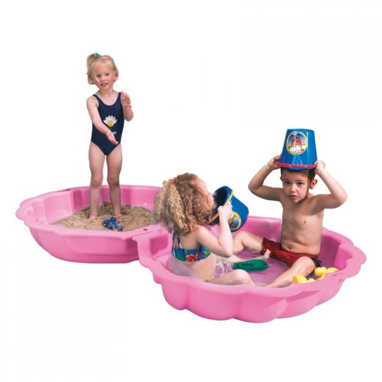 Sand Pits Maxi Shell Sandpit & Paddling Pool ? Pink
