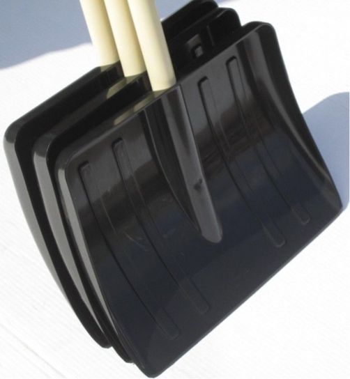 Black Snow Scoop With 4ft Wooden Handle