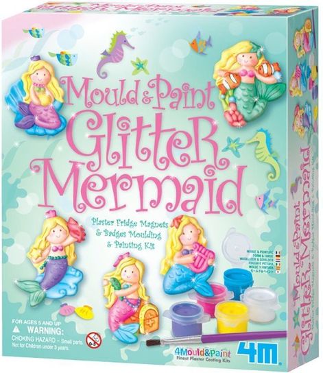 4M Glitter Mermaid Mould and Paint 