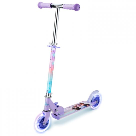 Disney Frozen Folding Kick Scooter with LED Light-Up Wheels
