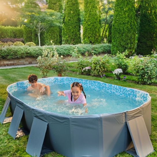 9ft Rectangle Portable Folding Garden Pool