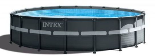 Intex Ultra XTR Frame Round Metal Pool 18ft x 52in With Sand Filter Pump- 26330NP 