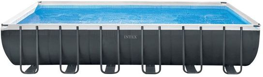 Intex Ultra XTR Rectangular Frame Pool Set 24ft x 12ft x 52in with Sand Filter - 26364NP