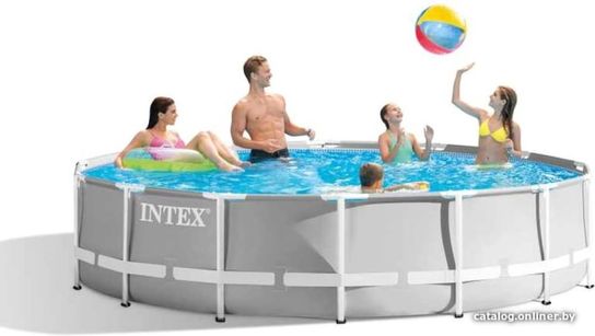 Intex Prism Metal Frame Round Pool 15ft x 48in (4.57M X 1.22M) - 26726NP / 26716UK