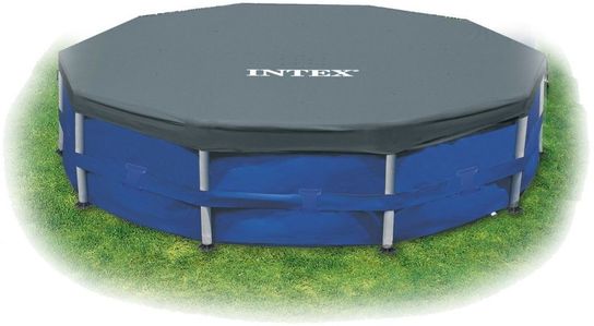 12ft Metal Frame Winter Debris Pool Cover - 28031 by Intex