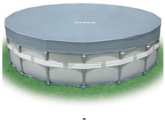 Deluxe Grey 16ft Metal Frame Winter Debris Pool Cover - 28040 by Intex