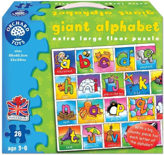 Orchard Toys Giant Alphabet Jigsaw Floor Puzzle (26-Pieces)