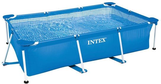 Rectangular Metal Frame Pool - 9ft 10in x 6ft 6.75in x 29.5in (No Pump) by Intex