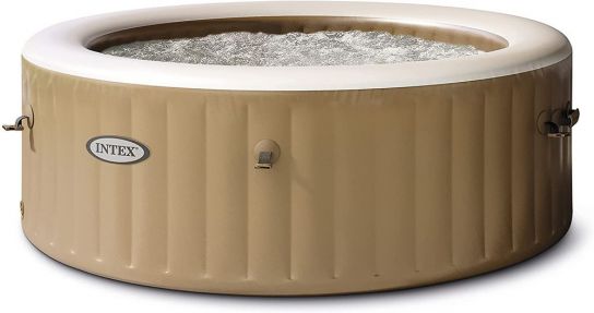 Intex PureSpa Bubble Round 8 Person Inflatable Hot Tub 