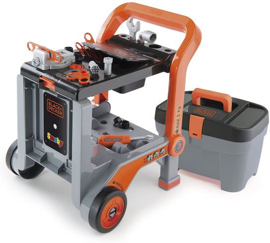 Smoby Black & Decker Devil 3-in-1 Tool Workbench Trolley Play Set