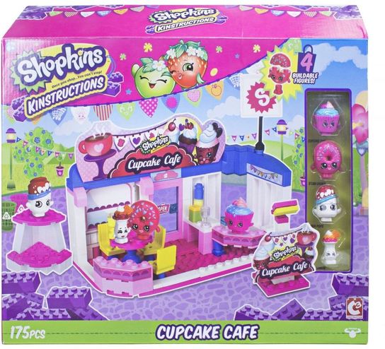 Shopkins Kinstructions Scene Pack Cupcake Cafe Building Set 