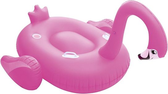 Pink Inflatable Giant Mega Supersized Flamingo Rider Swimming Lounge Float Pool Toy Lilo by Bestway
