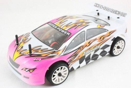 Radio Controlled 1:16 Electric 7.2v Grid Burner Road Car 4182 - Pink