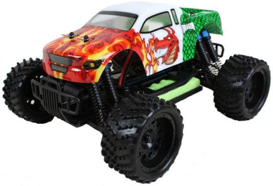 Radio Controlled 1:16 Electric 7.2v Licenced Monster Truck Red Dragon