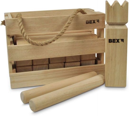 Kubb Original Red King In Wooden Box