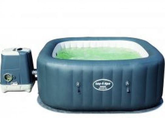 Lay-Z-Spa Hawaii HydroJet Pro Square Inflatable Portable Hot Tub Spa