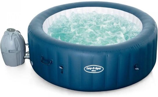 Lay-Z-Spa Milan Wi-Fi Controlled 6 person Hot Tub with Year Round Smart Spa and Freeze Shield