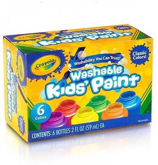 6 Washable Kids Paint by Crayola