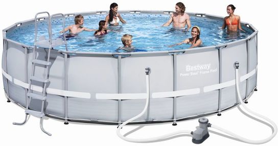 Power Steel Frame Round Pool New Generation - 56675 - 20ft x 48in by Bestway