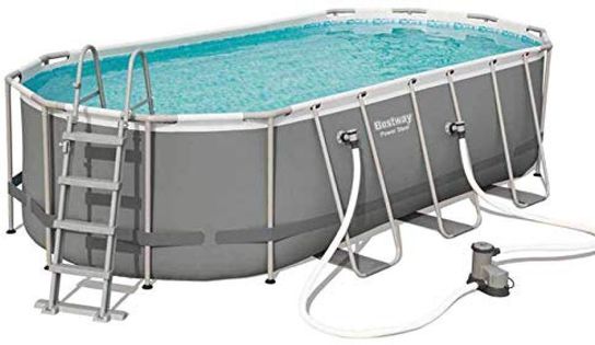 Bestway Power Steel Oval Frame Pool Set - 18ft x 9ft x 48in