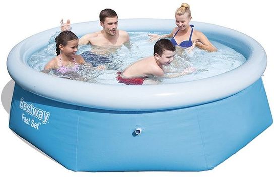 Fast Set Round Inflatable Pool - 57265 - 8ft x 26in (No Pump) by Bestway