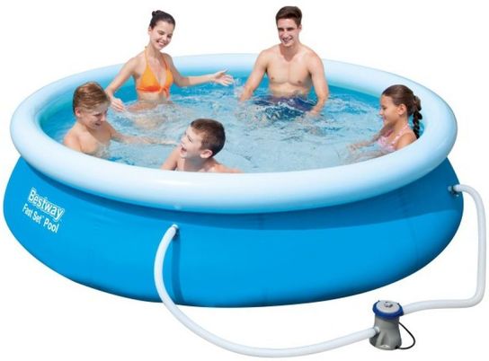 Fast Set Round Inflatable Pool - 57270 - 10ft x 30in by Bestway