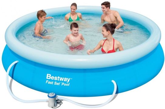 Fast Set Round Inflatable Pool - 57274 - 12ft x 30in by Bestway