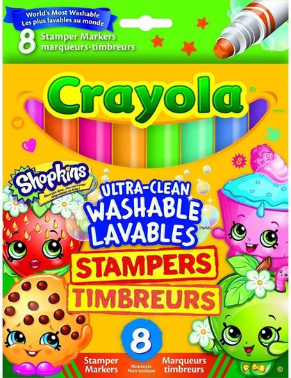 8-Ultra Clean Washable Marker Stampers by Crayola