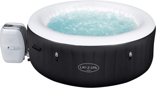 Lay-Z-Spa Miami Hot Tub Inflatable Spa with Freeze Shield Technology