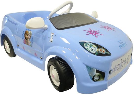 blue pedal car