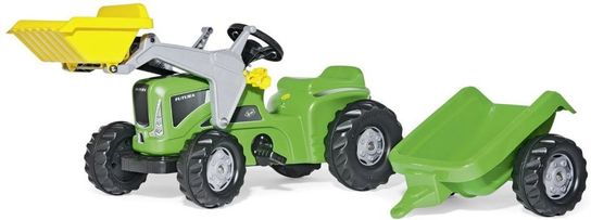 Rolly Futura Tractor with Kid Trailer and Frontloader