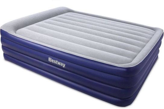 Night Right Queen Raised Air Bed Built-In Electric Pump 80" x 60"