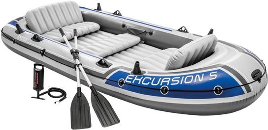 Excursion 5 Boat Set - with oars and pump - 68325 by Intex
