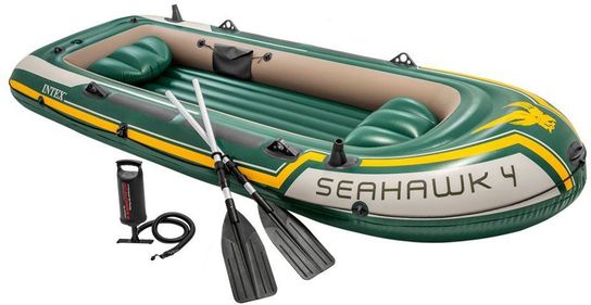 Seahawk 4 Boat Set Wiith Oars And Pump by Intex