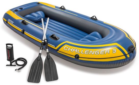 Challenger 3 Boat Set - with oars and pump  - 68370 by Intex