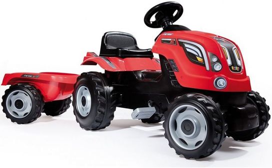 Simba-Smoby Farmer XL Tractor with Trailer (Red)