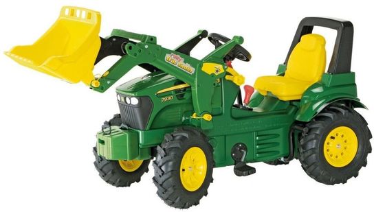 Rolly John Deere Tractor & Loader, Pneumatic Tyres, Breaks & Gears
