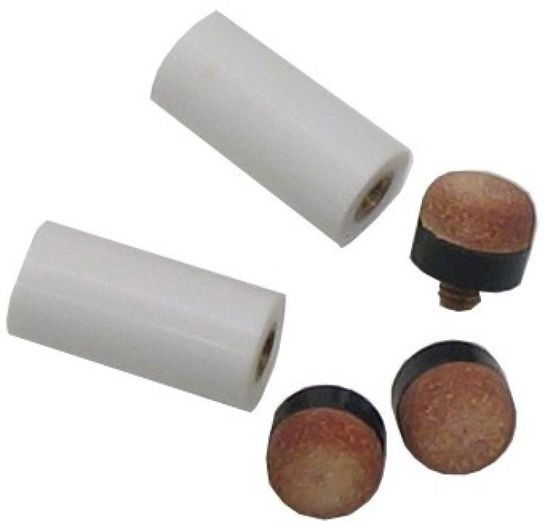 Cue Tips Leather And Ferrules 6 pack
