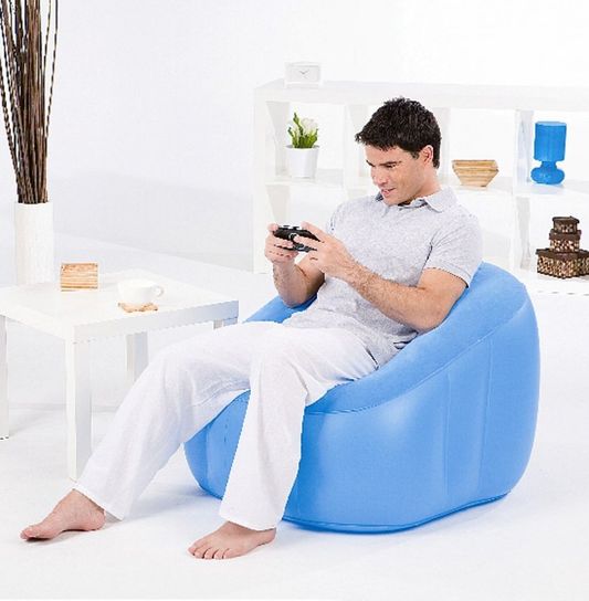 Comfi Cube Blue Inflatable Chair