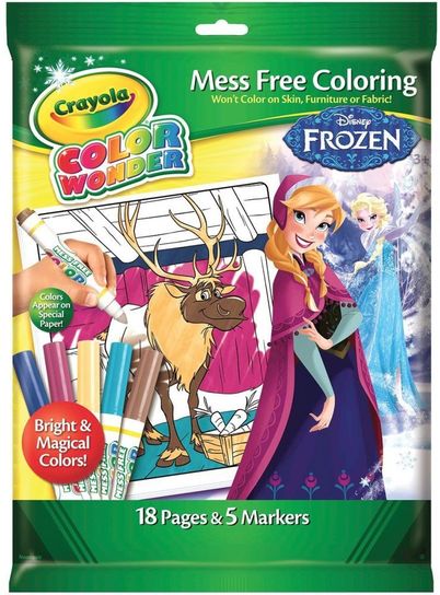 Mess Free Colour Wonder Disney Frozen Markers & Colouring Pad by Crayola