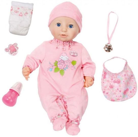 giggles burps and wets She babbles sleeps Zapf Creation Baby Annabell Doll 