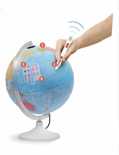 Parlamondo Illuminated Interactive Globe 30cm