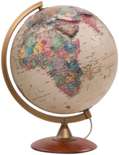 30 cm Colombo Illuminated Relief Globe by Nova Rico